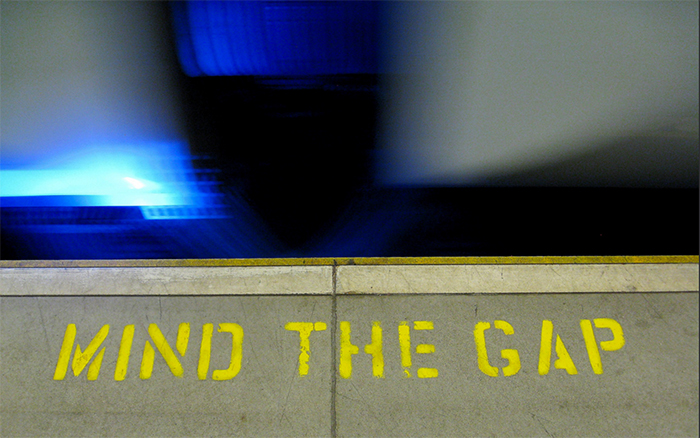 The easiest way to achieve financial success is to mind the gap between how much you earn and how much you spend. Your job is to make the gap wider. Mind the gap.