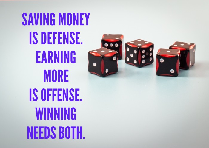What's more important -- saving money or earning more? The answer is both.